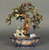 pair of Chinese bonsai jade flower trees, 19th c. - 5