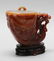 Chinese horn-shaped agate cover jar - 2