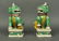 pair of Chinese porcelain foo lions, 19th c.