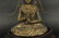 wooden Buddha wearing gilt bronze crown, 19th c. - 3