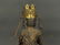 wooden Buddha wearing gilt bronze crown, 19th c. - 5