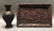 2 Chinese cinnabar items, Republican period