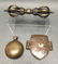 3 Tibetan bronze Buddhist items, 19th c. - 2