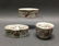 3 Chinese porcelain incense burners, Qing dynasty
