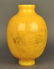 Chinese yellow peking glass vase, 18th c.