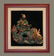 framed Chinese ceramic roof tile of an immortal