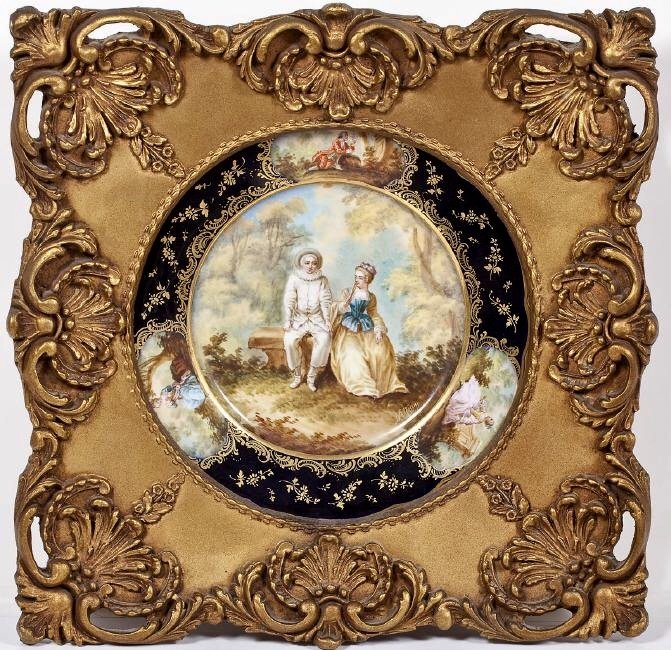 19TH CENTURY SEVRES PORCELAIN PLATE (1 of 3)