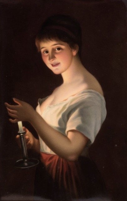 19TH CENTURY BERLIN KPM PORCELAIN PLAQUE (1 of 1)