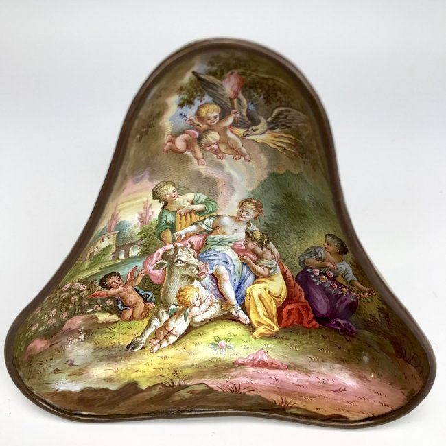 19TH CENTURY VIENNESE ENAMEL TAZZA (1 of 4)