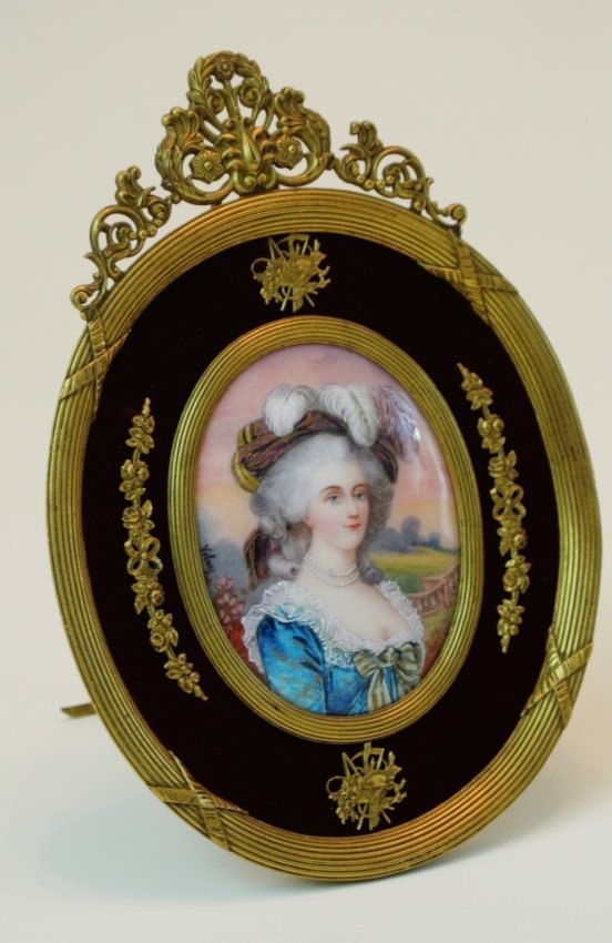 19TH CENTURY LIMOGES ENAMEL AND DORE BRONZE FRAME (1 of 3)