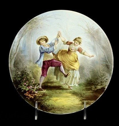 SEVRES STYLE FRENCH PORCELAIN PLAQUE CIRCA 1900 (1 of 1)