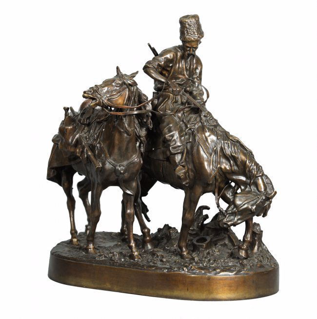 RUSSIAN BRONZE SCULPTURE BY EUGENE LANCERAY (1 of 5)