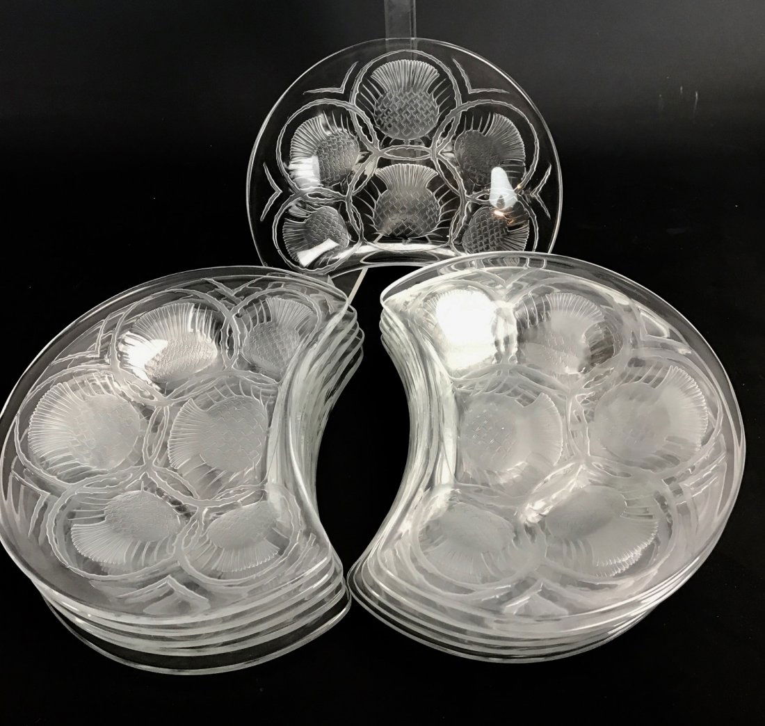 12 LALIQUE BERRY PLATES (1 of 3)