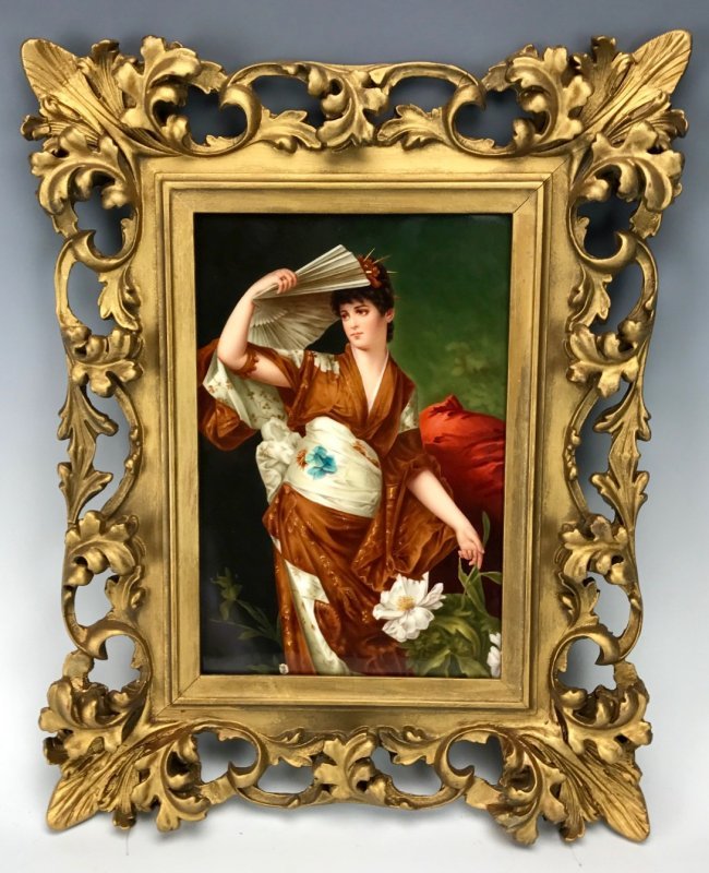 19TH C. BERLIN KPM PORCELAIN PLAQUE (1 of 2)