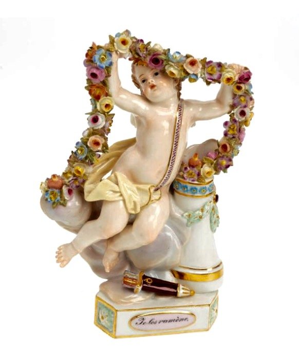 19TH C. MEISSEN CHERUB (1 of 1)