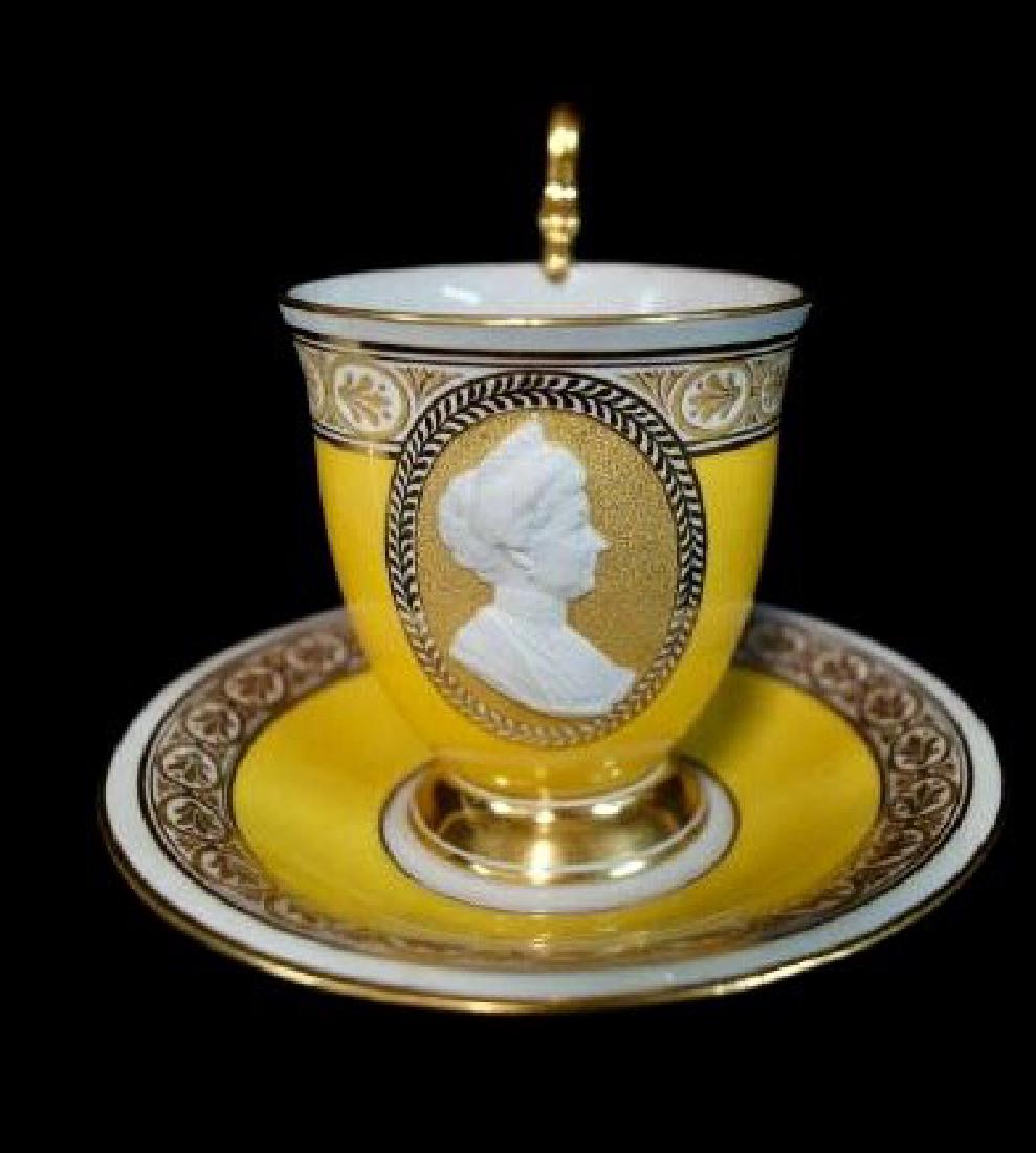 19TH C. BERLIN KPM PORCELAIN CUP AND SAUCER (1 of 4)