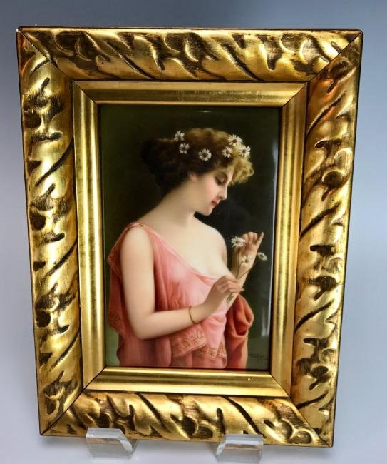 19TH C. BERLIN KPM PORCELAIN PLAQUE (1 of 3)