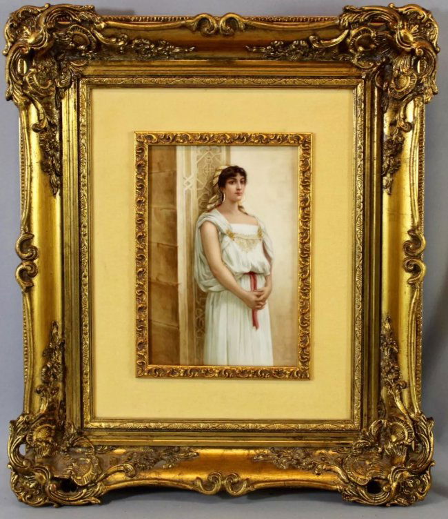 19TH C. BERLIN KPM PORCELAIN PLAQUE (1 of 3)