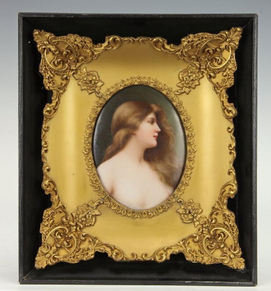 19TH C. GERMAN PORCELAIN PLAQUE (1 of 2)