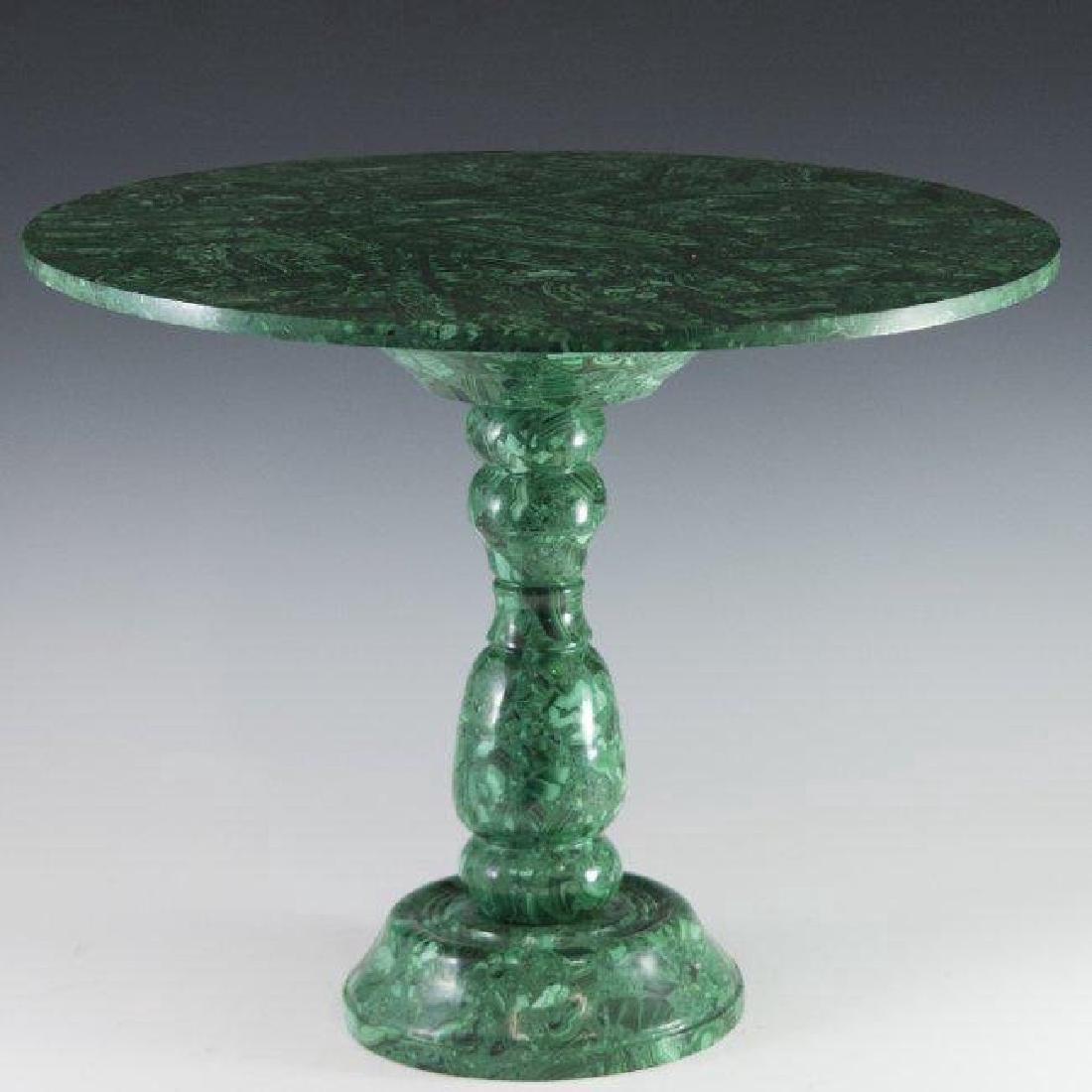A MALACHITE SIDE TABLE (1 of 3)