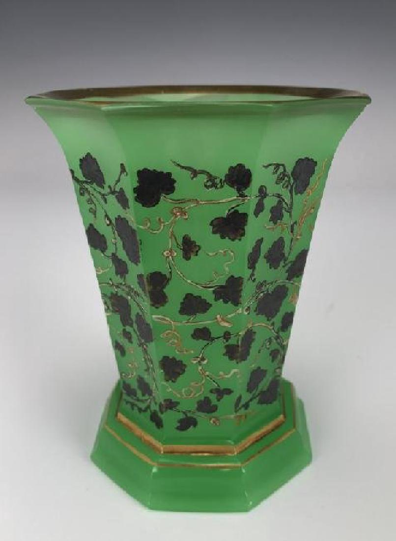 19TH C. BOHEMIAN BEAKER: Measures 6" H. Estimate $400-600