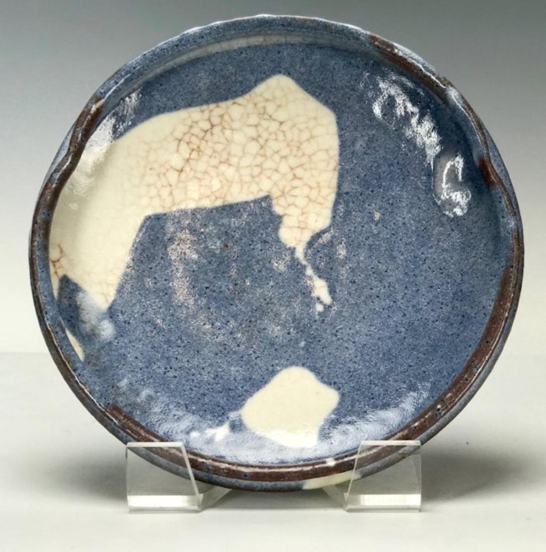 A GLAZED DISH ATTRIBUTED TO SHOJI HAMADA (1 of 4)