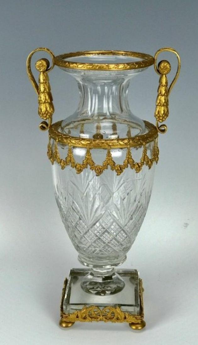 ORMOLU MOUNTED BACCARAT GLASS VASE (1 of 3)