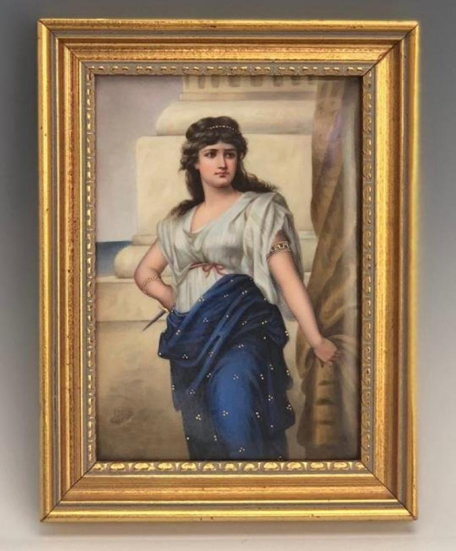 19TH C. KPM STYLE GERMAN PORCELAIN PLAQUE (1 of 1)