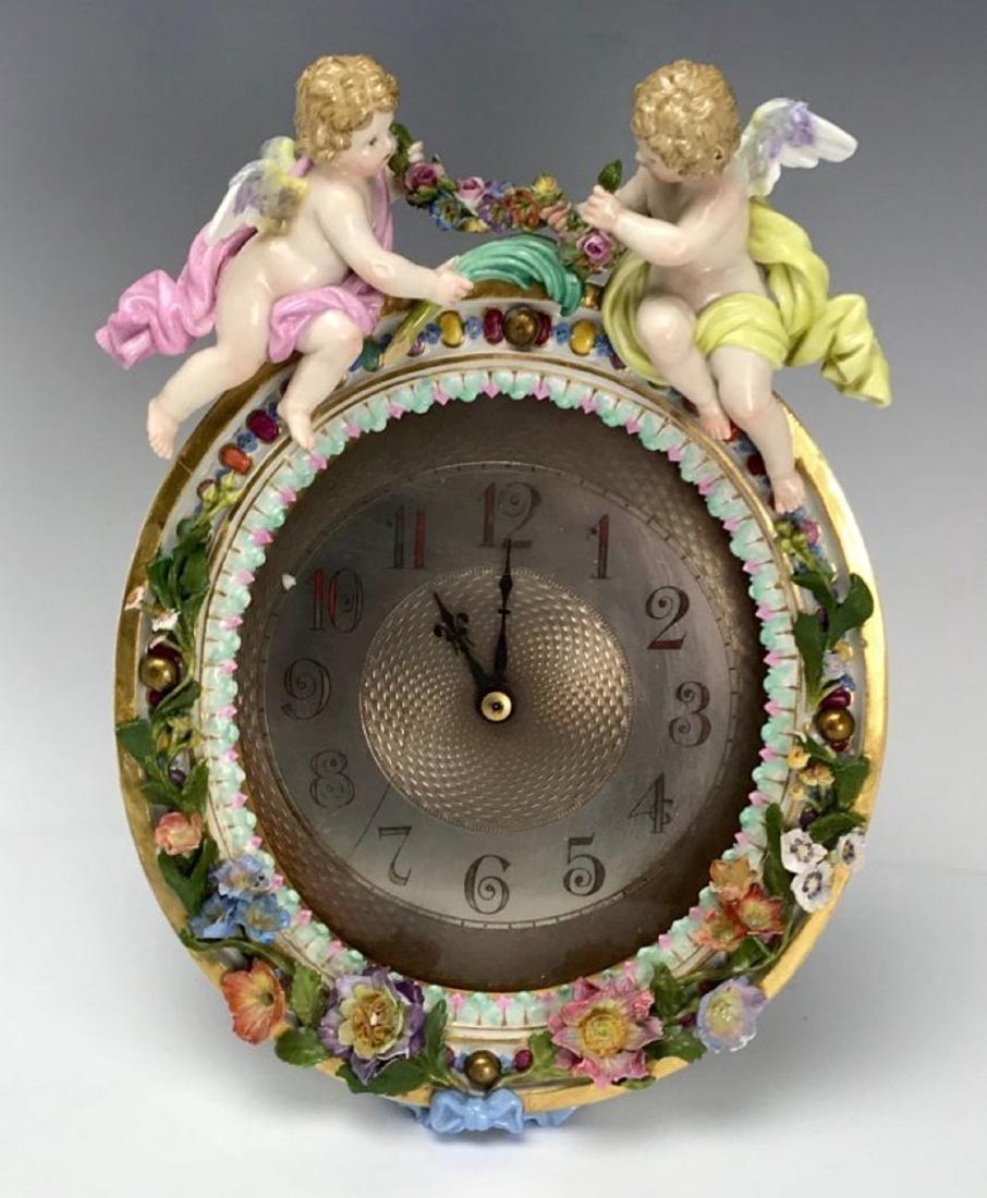 19TH C. MEISSEN CLOCK (1 of 5)