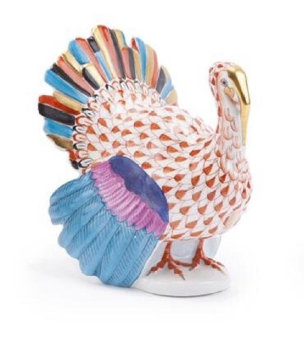 HERAND PORCELAIN TURKEY: Measures 5". Estimate $300-400