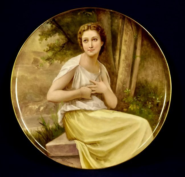 A LARGE 19TH C. ROYAL VIENNA STYLE PLAQUE (1 of 1)