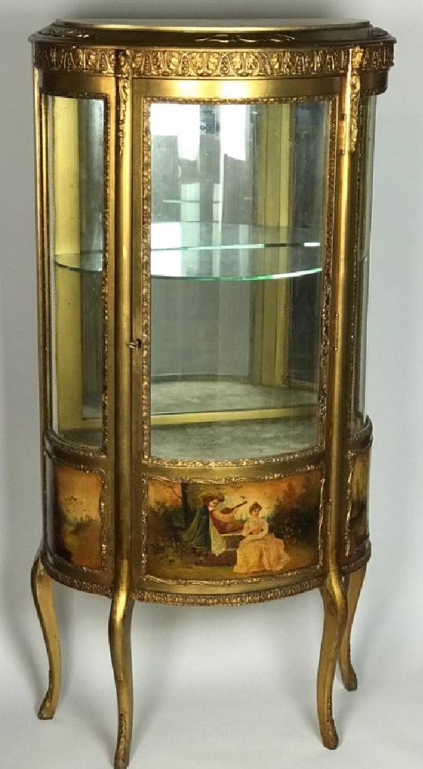 19TH C. FRENCH VERNIS MARTIN VITRINE (1 of 4)