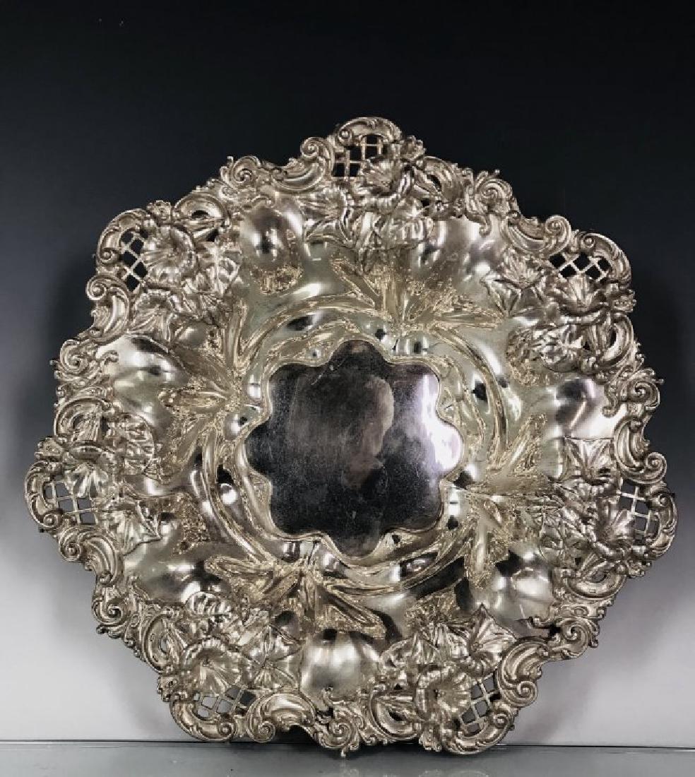 A LARGE SHREVE & CO STERLING SILVER REPOSE BOWL (1 of 5)