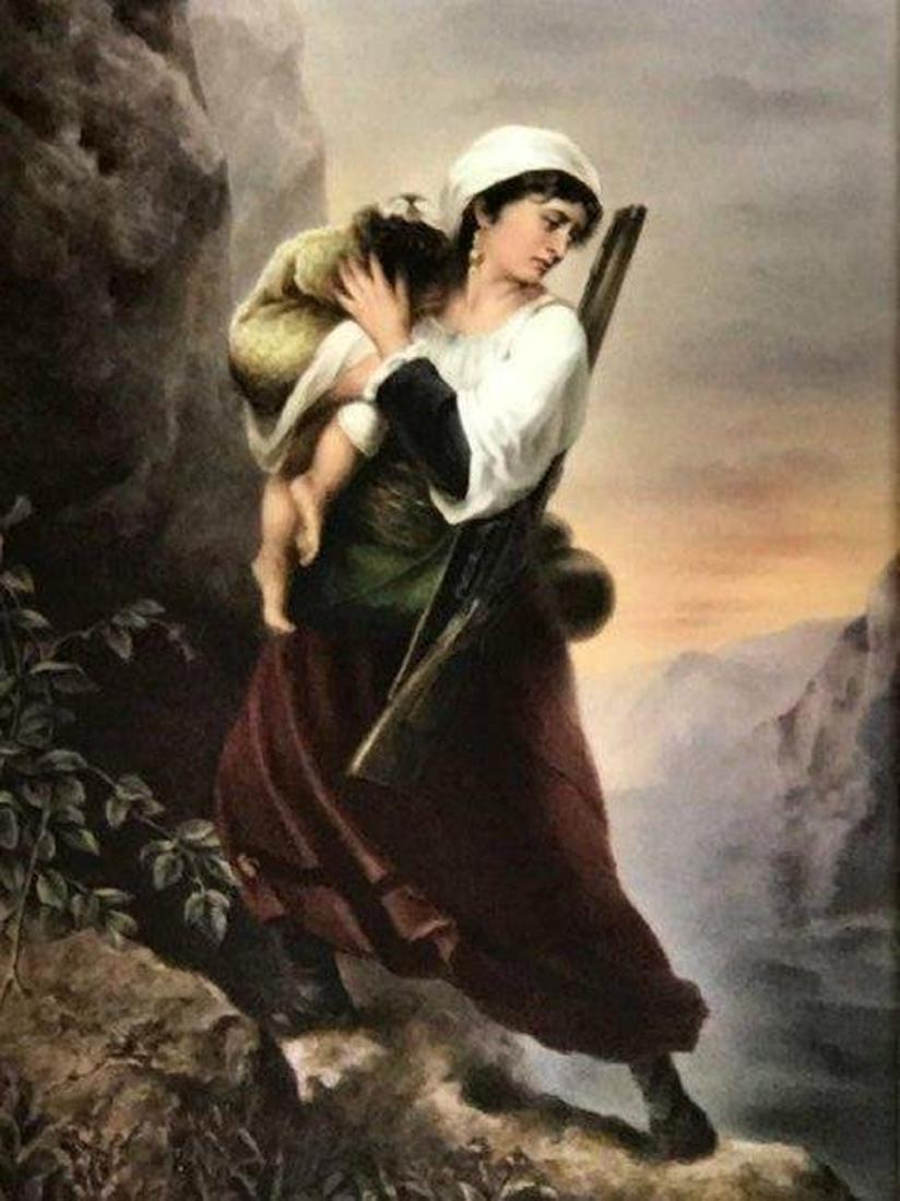 LARGE 19TH CENTURY BERLIN KPM PORCELAIN PLAQUE (1 of 3)