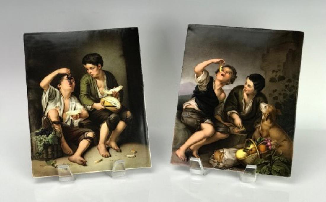 A PAIR OF BERLIN KPM PORCELAIN PLAQUES (1 of 5)