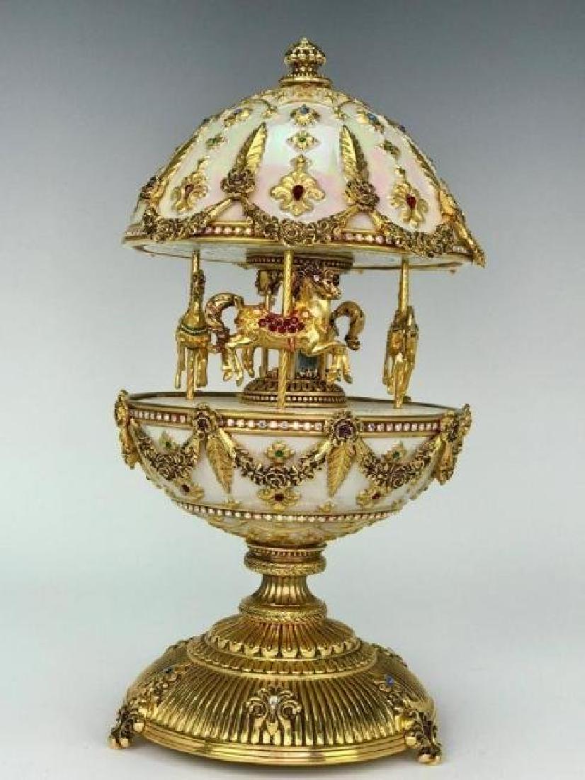 FABERGE IMPERIAL CAROUSEL MUSICAL EGG (1 of 5)