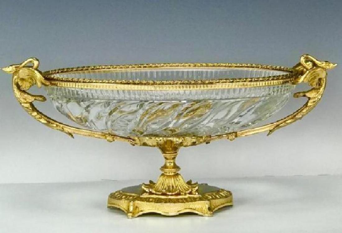 A LARGE DORE BRONZE MOUNTED BACCARAT GLASS CENTERPIECE (1 of 1)