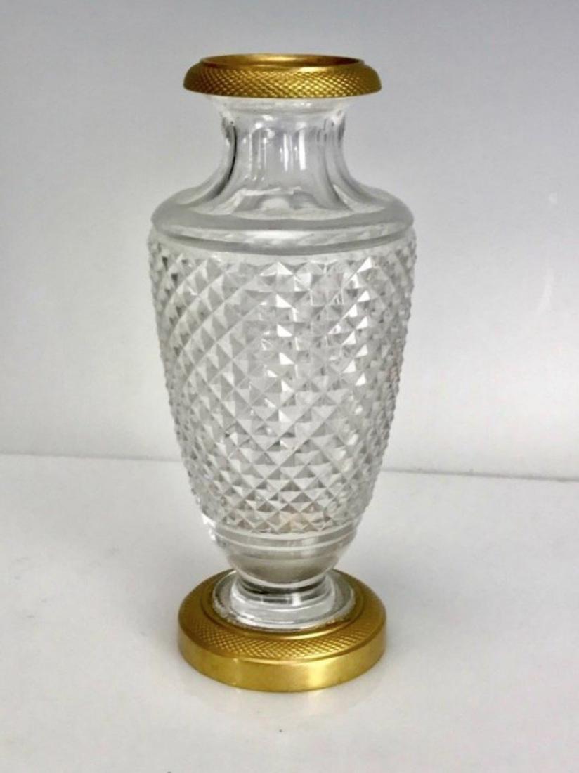 DORE BRONZE MOUNTED BACCARAT CRYSTAL VASE (1 of 2)