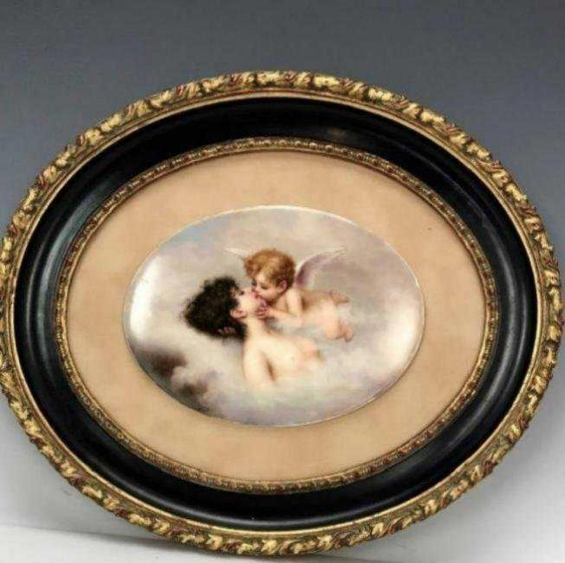 19TH C. GERMAN PORCELAIN PLAQUE (1 of 2)