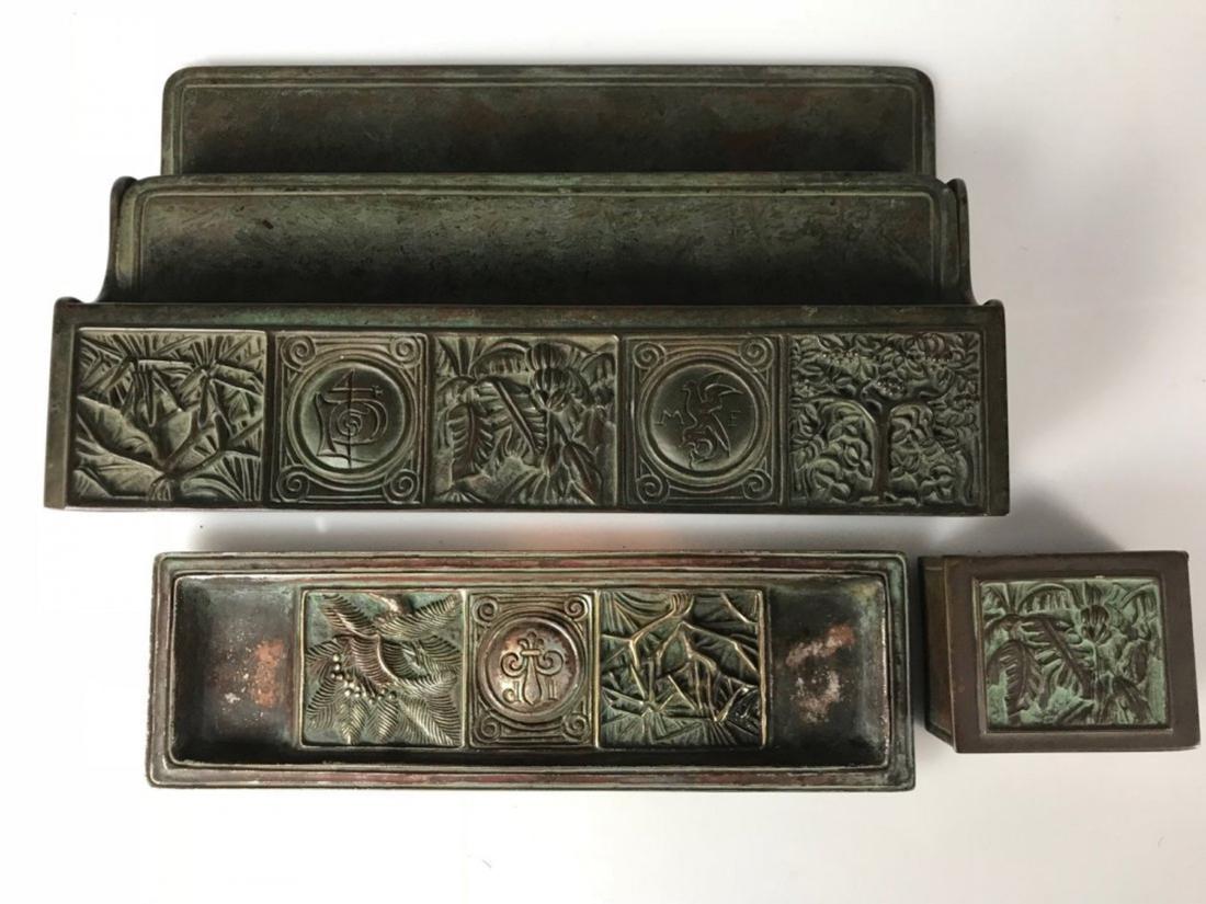 TIFFANY STUDIOS DESK SET CIRCA 1920 (1 of 5)