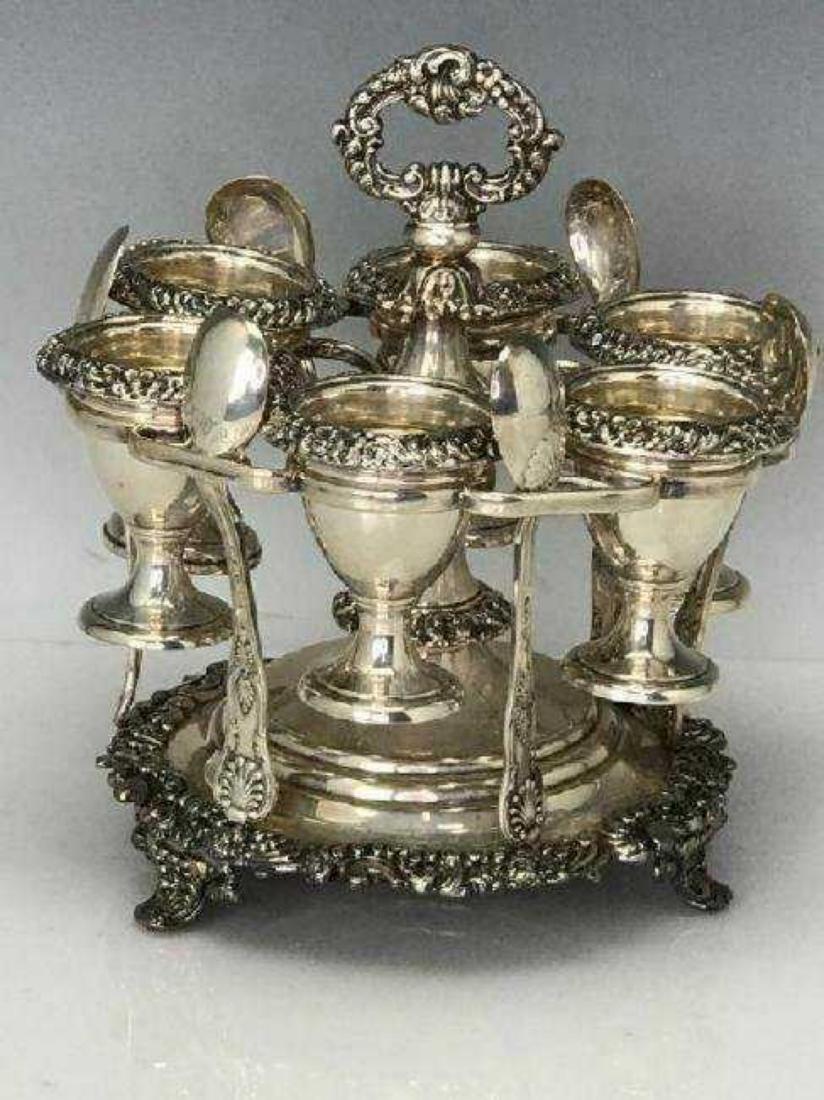 SILVER PLATED EGG HOLDER (1 of 4)