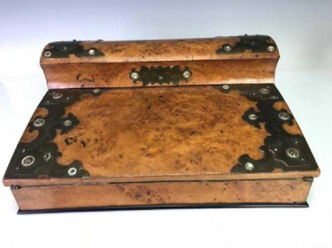 19TH C. BURLWOOD PORTABLE DESK (1 of 4)