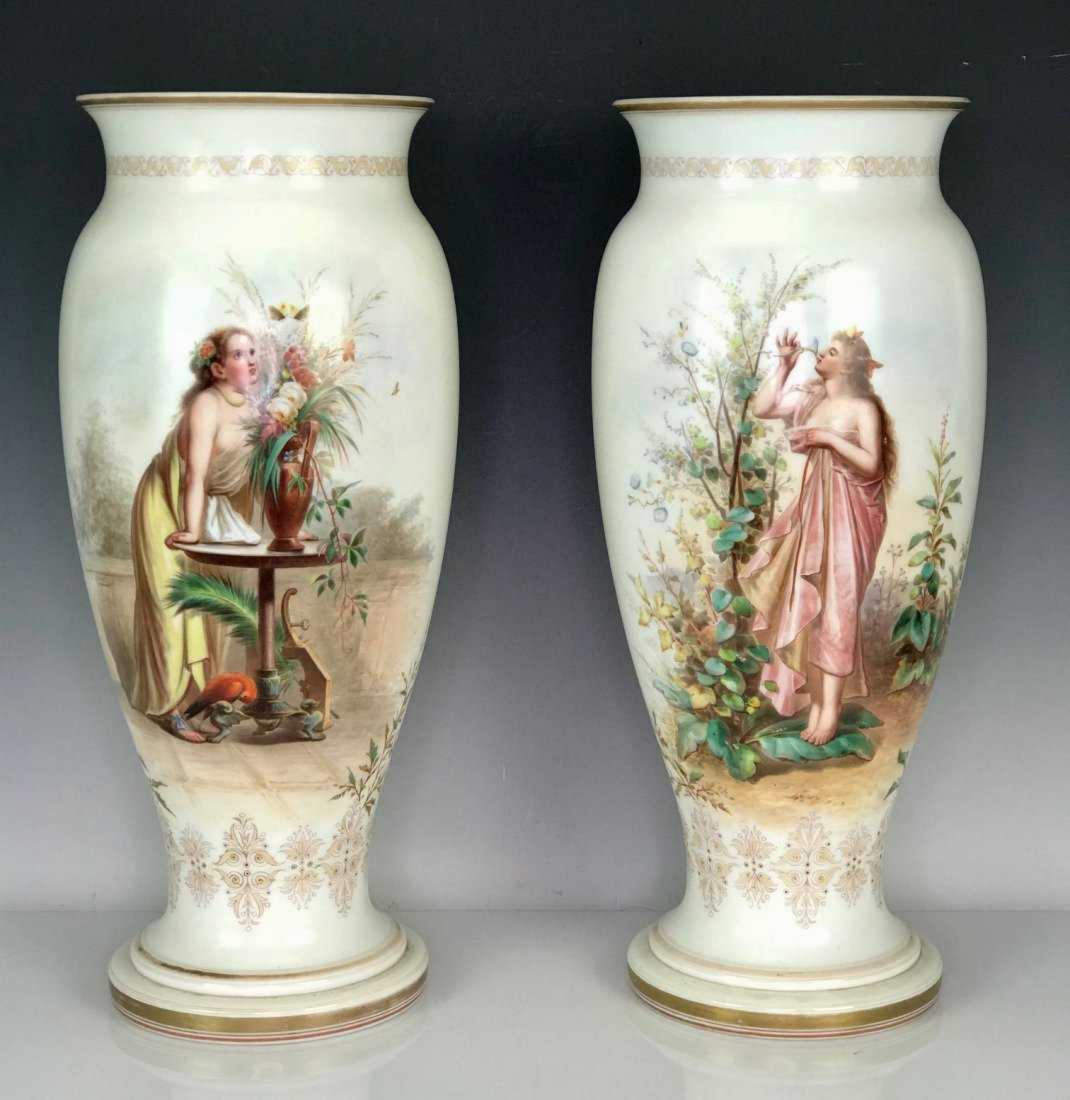 A Large Pair Of Baccarat Vases