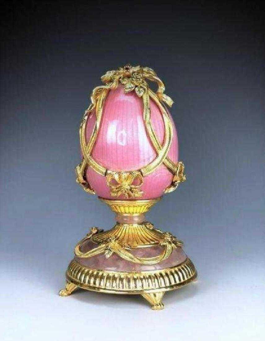 HOUSE OF FABERGE 24KT GOLD OVER STERLING EGG (1 of 6)