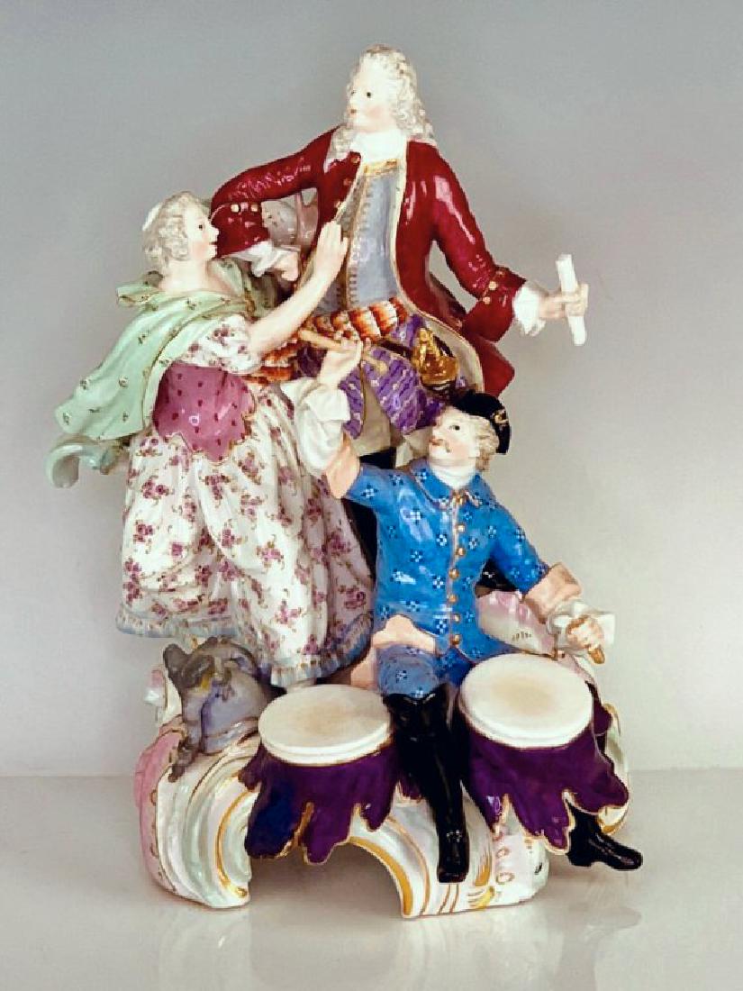 A LARGE 19TH C. MEISSEN GROUP (1 of 6)