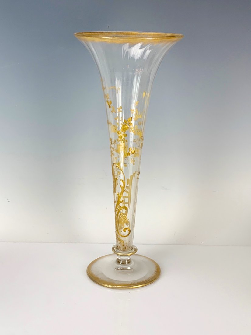 LARGE GILT MOSER VASE (1 of 2)