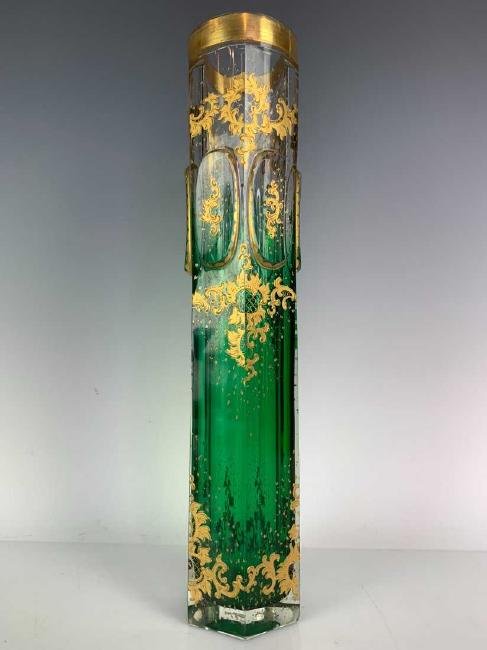 LARGE ENAMELED AND GILT MOSER VASE (1 of 2)