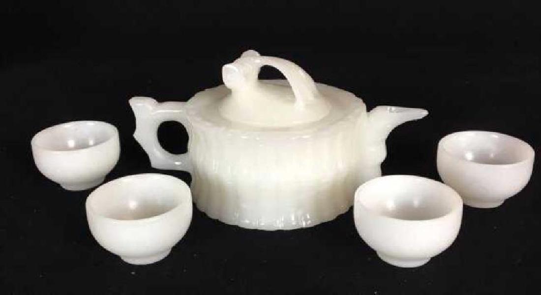 CHINESE WHITE JADE TEA SET (1 of 1)