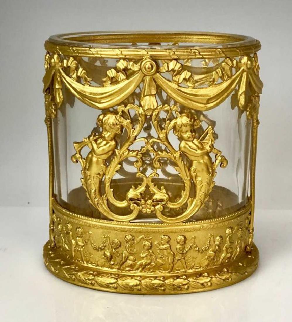 ORMOLU MOUNTED BACCARAT GLASS VASE CIRCA 1900 (1 of 2)
