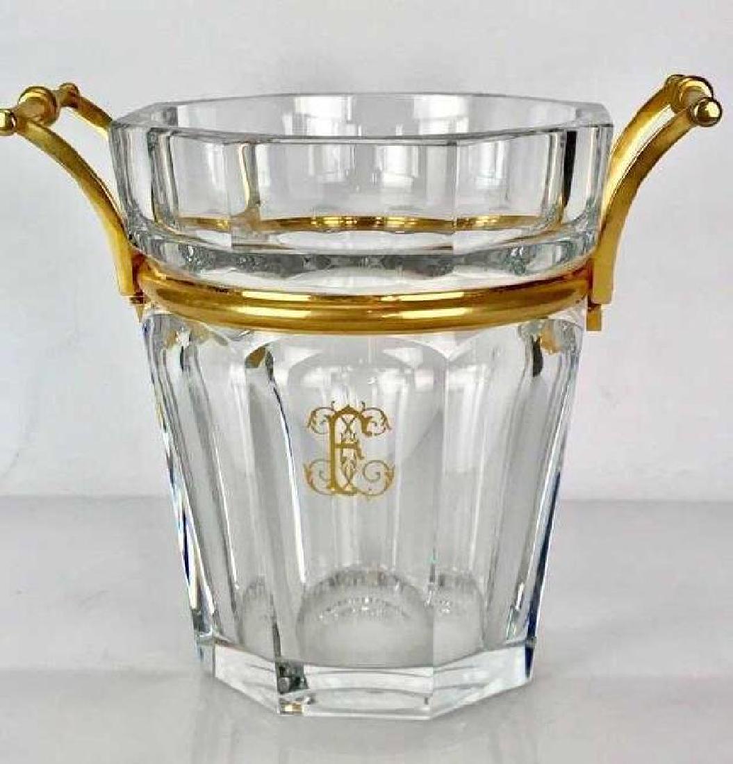 SIGNED BACCARAT ORMOLU MOUNTED ICE BUCKET (1 of 2)